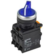 Переключатель 2 полож. 1НО+1НЗ с подсветкой син. MASTER IEK MI-SW60-11XD-3-14-2-K07