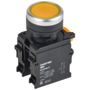 Кнопка d22мм 1НО+1НЗ MASTER желт. IEK MI-BT60-11-3-22-K05