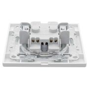 Розетка 1-м СП Минск 10А IP20 без заземл. защ. шторки бел. Basic EKF ERR10-022-100