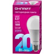 Лампа светодиодная 61 159 OLL-A60-20-230-6.5K-E27 20Вт грушевидная ОНЛАЙТ 61159