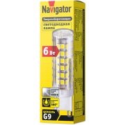 Лампа светодиодная 71 269 NLL-P-G9-6-230-4K 6Вт капсульная 4000К нейтр. бел. G9 500лм 220-240В Navigator 71269