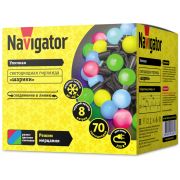 Гирлянда светодиодная 61 837 NGF-B02-70RGB-10-8m-230-BL-IP44 Navigator 61837