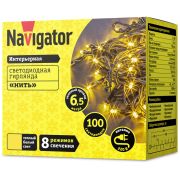 Гирлянда светодиодная 61 804 NGF-S01-100WW-5-6.5m-230-C8-G-IP20 Navigator 61804