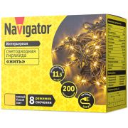 Гирлянда светодиодная 61 819 NGF-S01-200WW-5-11.5m-230-C8-G-IP20 Navigator 61819